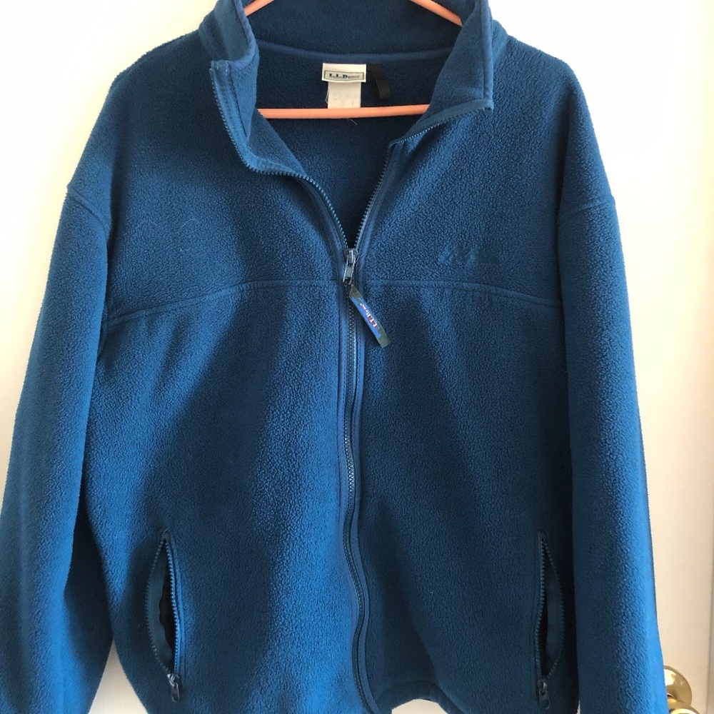 vintage LL BEAN fleece jacket sz L